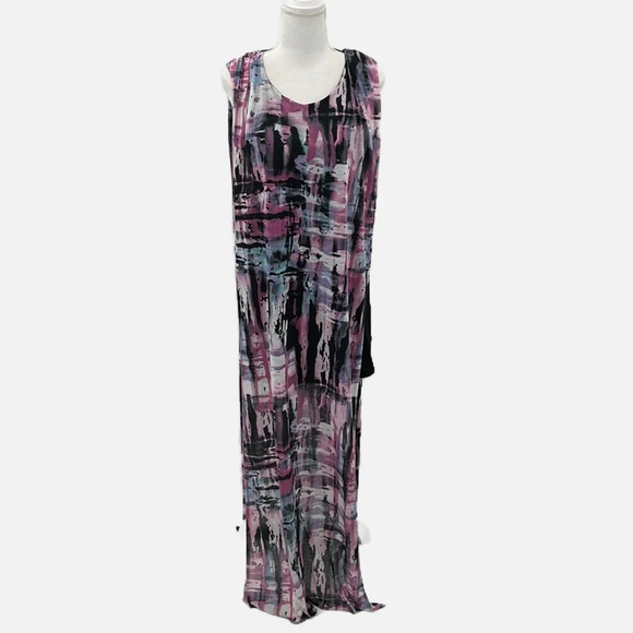 Gat Rimon Bran Abstract Grecian Style Maxi Dress - Size 2 (US) - Picture 2 of 8